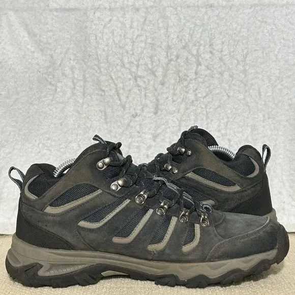 Karrimor Mens Blue Mount Mid Top Waterproof Suede Hiking Boots Shoes SZ US 9.5