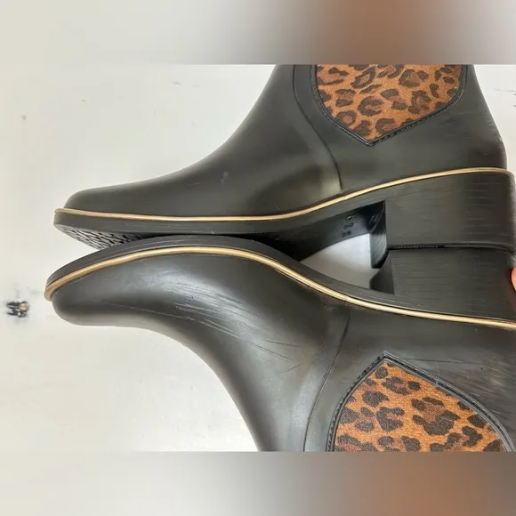 Kate Spade Domina Leopard Chelsea Ankle Boots
