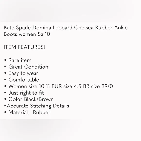 Kate Spade Domina Leopard Chelsea Ankle Boots