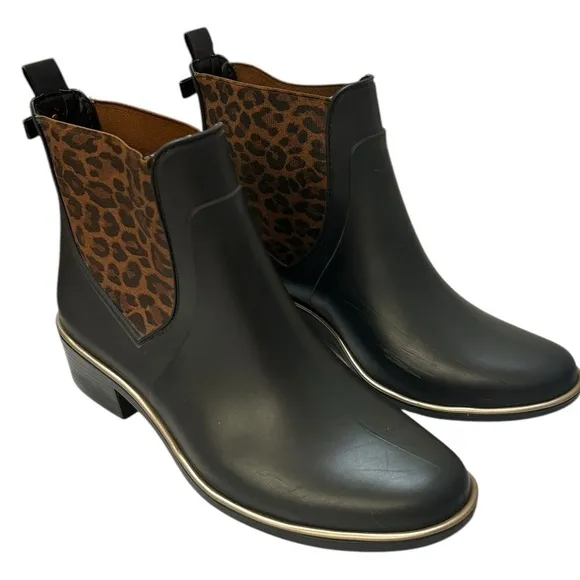 Kate Spade Domina Leopard Chelsea Ankle Boots