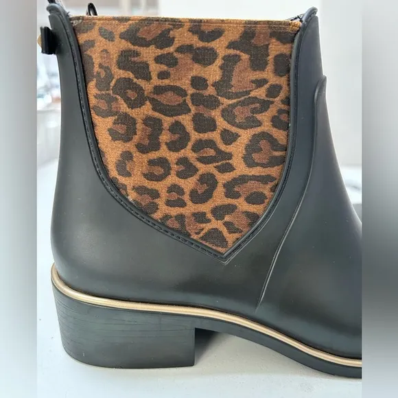Kate Spade Domina Leopard Chelsea Ankle Boots