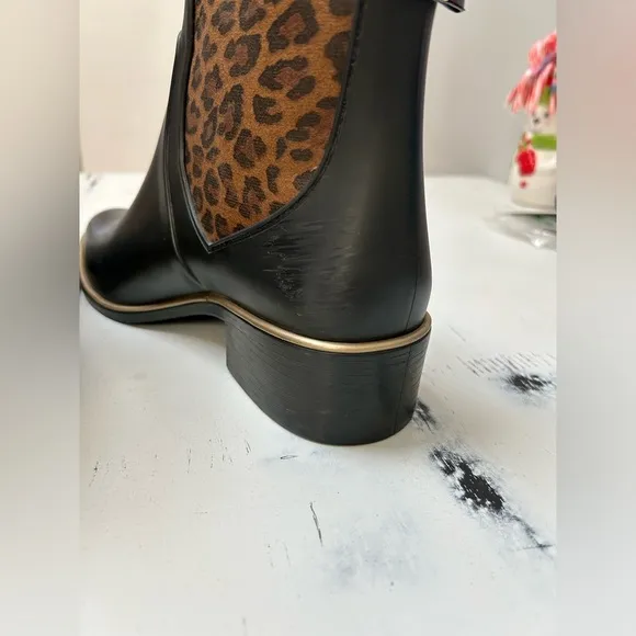 Kate Spade Domina Leopard Chelsea Ankle Boots