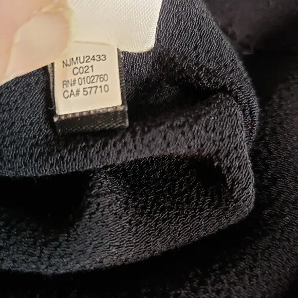 Kate Spade Minimalist Black Pleated Crepe Sleeveless Midi Dress Size 4