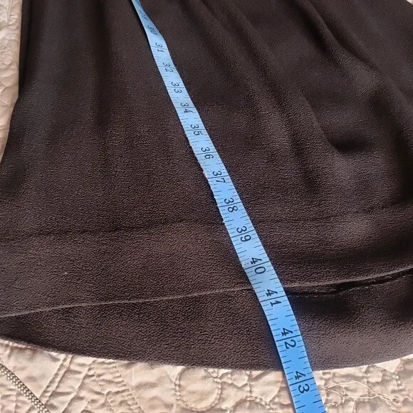 Kate Spade Minimalist Black Pleated Crepe Sleeveless Midi Dress Size 4