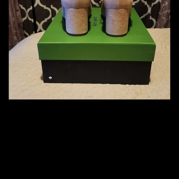 Kate Spade Tan Ankle Boots with Strap Detail and Moderate Heel