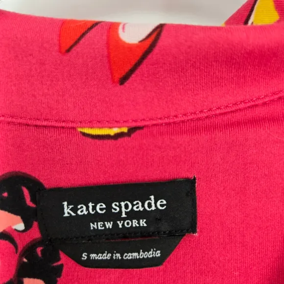 KATE SPADE Women's Cropped 2-Piece Pajama Set in Party Shoes – Size Small NWT