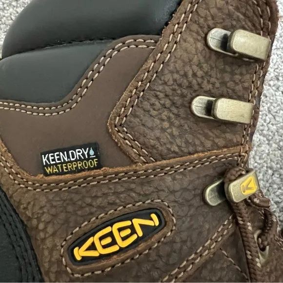 KEEN 9.5 WIDE Utility Men's MT Vernon 6&quot; Soft Toe Waterproof Work Boots