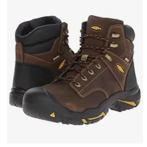 KEEN 9.5 WIDE Utility Men's MT Vernon 6&quot; Soft Toe Waterproof Work Boots
