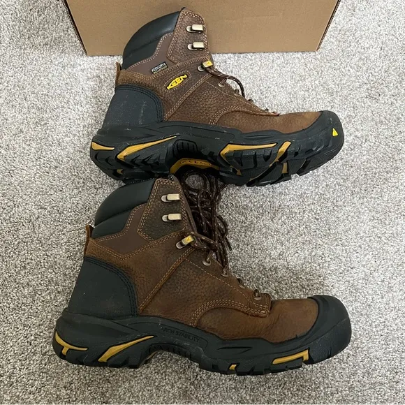 KEEN 9.5 WIDE Utility Men's MT Vernon 6&quot; Soft Toe Waterproof Work Boots