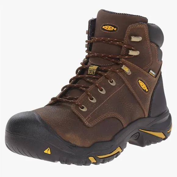 KEEN 9.5 WIDE Utility Men's MT Vernon 6&quot; Soft Toe Waterproof Work Boots
