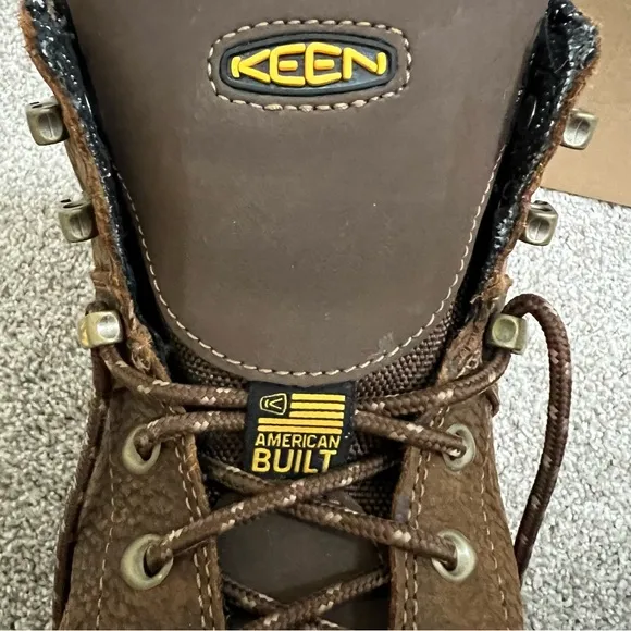 KEEN 9.5 WIDE Utility Men's MT Vernon 6&quot; Soft Toe Waterproof Work Boots