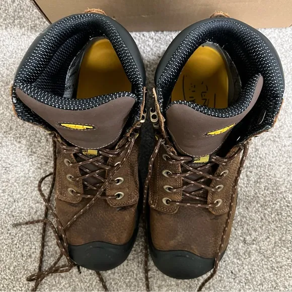 KEEN 9.5 WIDE Utility Men's MT Vernon 6&quot; Soft Toe Waterproof Work Boots