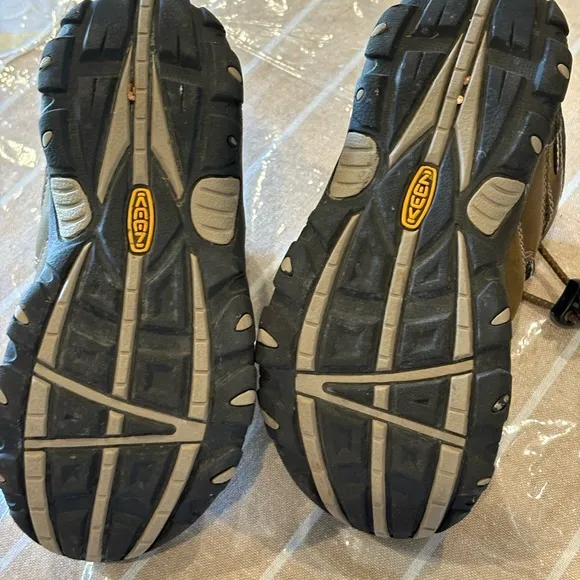 Keen Charcoal Hiking Boots with Waterproof Design and Reinforced Toe Cap