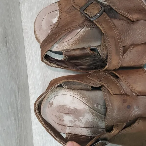 Keen Mens Leather Newport Leather Outdoor Hiking sandals shoes sz 15