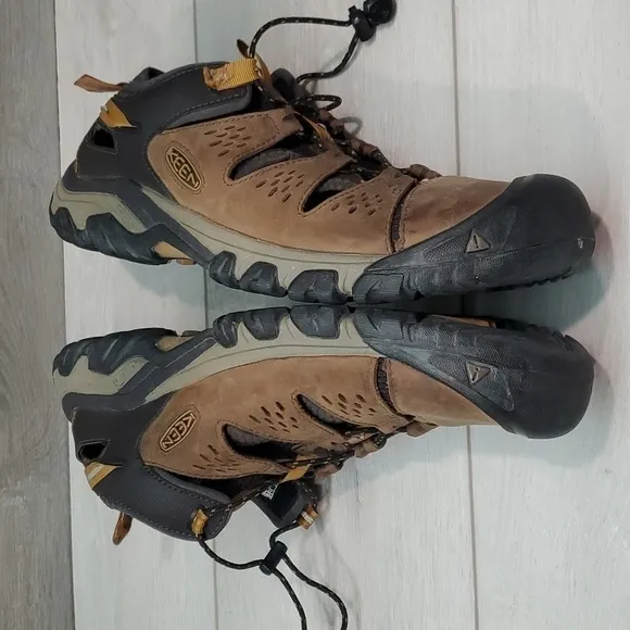 Keen Mens Outdoor Hiking Leather Sneakers shoes sz 13
