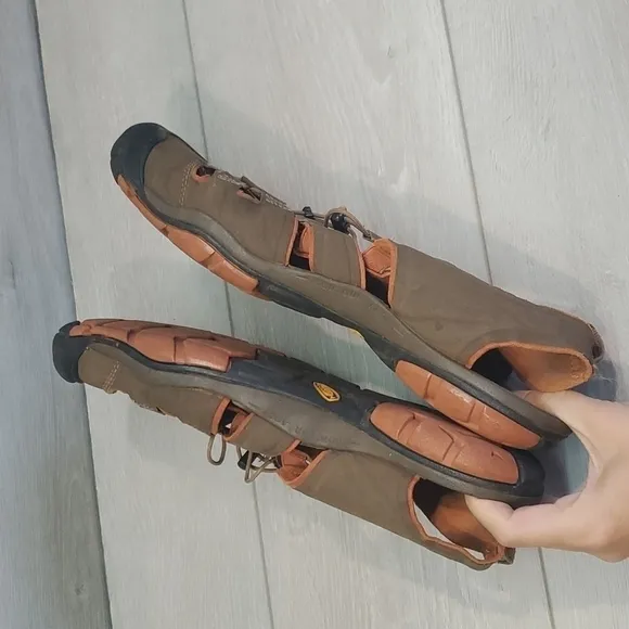 Keen Mens Outdoor Shitake Bombay Hiking Comfort Leather Sandals shoes sz 11.5