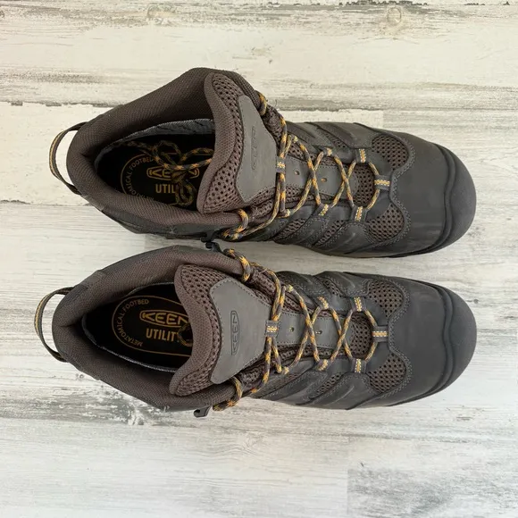 Keen Men’s Size 14D Lansing Mid Steel Toe Mid Lace Up Boots Waterproof