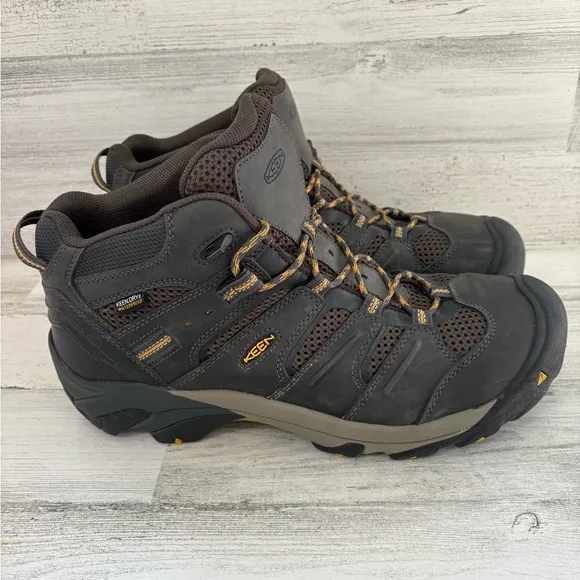Keen Men’s Size 14D Lansing Mid Steel Toe Mid Lace Up Boots Waterproof