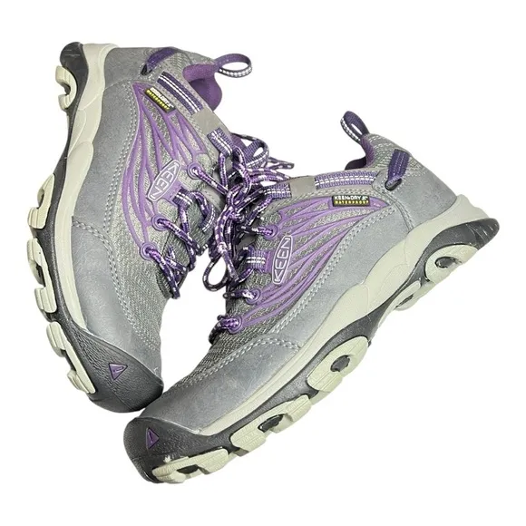 Keen Saltzman WP Low Outdoor Hiking Shoes Womens Size 5 EUR 35 Magnet Purple