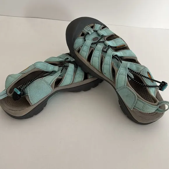 Keen Seafoam Blue Waterproof Sandals Outdoor Hiking Water Shoes Women’s Size 8.5