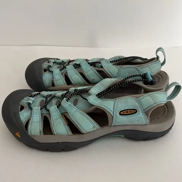 Keen Seafoam Blue Waterproof Sandals Outdoor Hiking Water Shoes Women’s Size 8.5