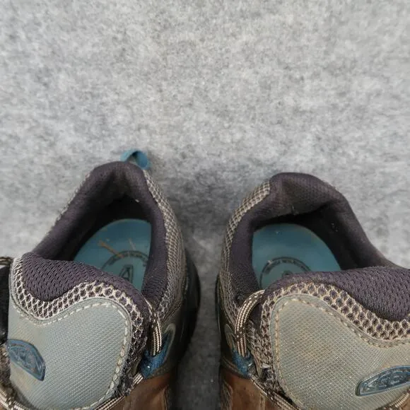 Keen Shoes Mens 11 Hiking Boots Targhee Trail Trek Leather Lace Up Brown Utility