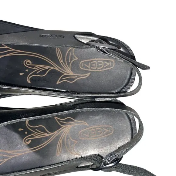 Keen SOFIA 2 STRAP Sandals black Leather women’s 11 minimalist essential casual