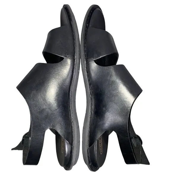 Keen SOFIA 2 STRAP Sandals black Leather women’s 11 minimalist essential casual