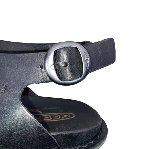 Keen SOFIA 2 STRAP Sandals black Leather women’s 11 minimalist essential casual