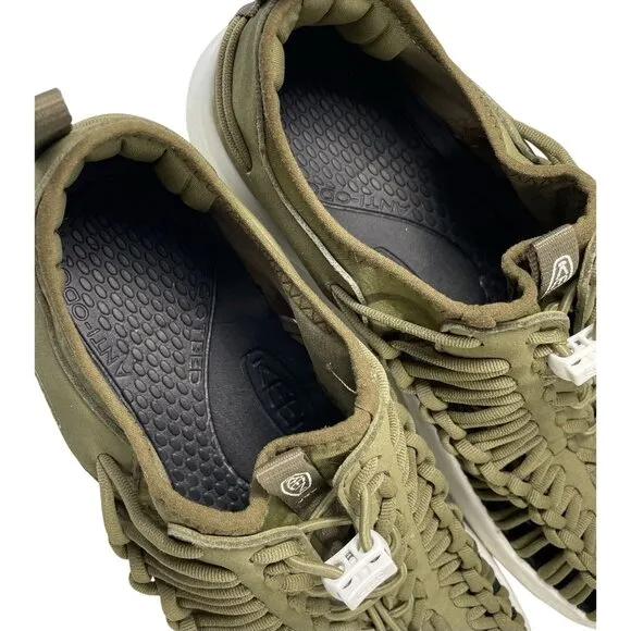 Keen Uneek Sneakers Mens 11.5 Shoes Green Hiking Water Sports Outdoor Bungee