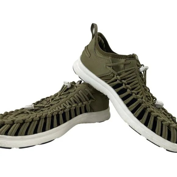 Keen Uneek Sneakers Mens 11.5 Shoes Green Hiking Water Sports Outdoor Bungee