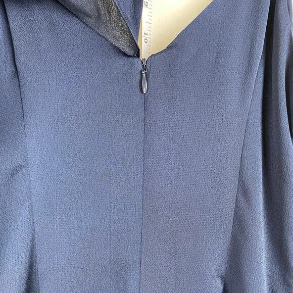 Keepsake Love Bound Dress Size XS Blue Midi Guest Cocktail Ruffle Minimalist