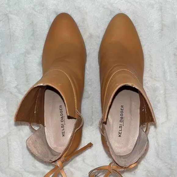 Kelsi Dagger Brooklyn Wellesley Ankle Boots Size 10