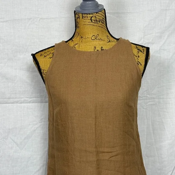 Kenar Linen Maxi Dress Sleeveless Casual Summer Dress Sz 8 Minimalist Lagom