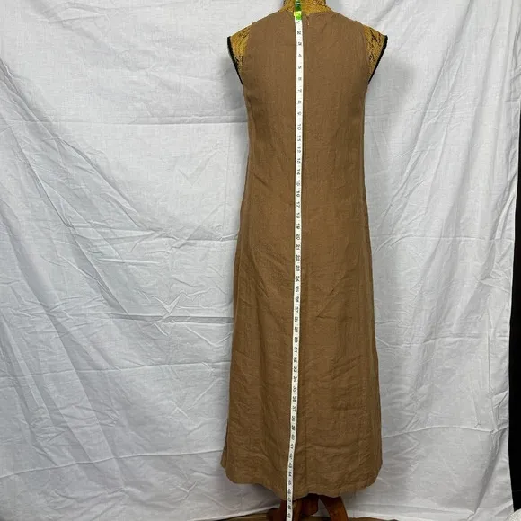 Kenar Linen Maxi Dress Sleeveless Casual Summer Dress Sz 8 Minimalist Lagom