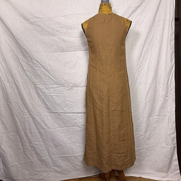 Kenar Linen Maxi Dress Sleeveless Casual Summer Dress Sz 8 Minimalist Lagom