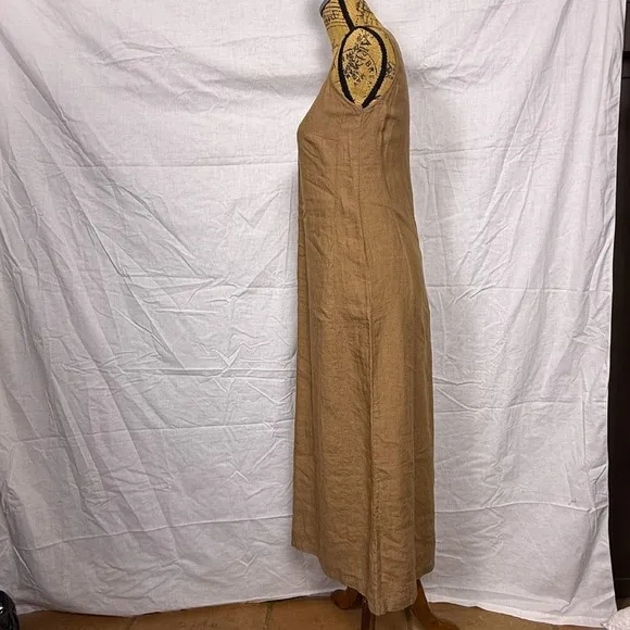 Kenar Linen Maxi Dress Sleeveless Casual Summer Dress Sz 8 Minimalist Lagom