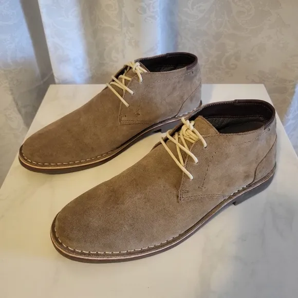 Kenneth Cloe Reaction Men's Suede Ankle Chukka Boots, Size 11.5m Comfortable
