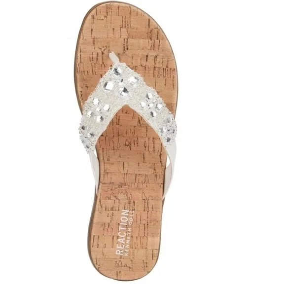 Kenneth Cole Jewel GlamAthon Flip Flop Sandal NIB