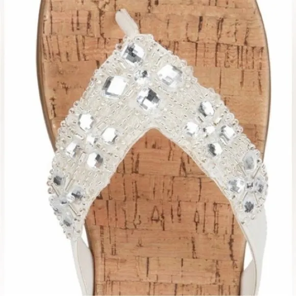 Kenneth Cole Jewel GlamAthon Flip Flop Sandal NIB