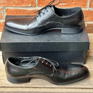 Kenneth Cole New York Straight Line Men's Leather Black Dress Shoes 13