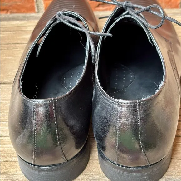 Kenneth Cole New York Straight Line Men's Leather Black Dress Shoes 13
