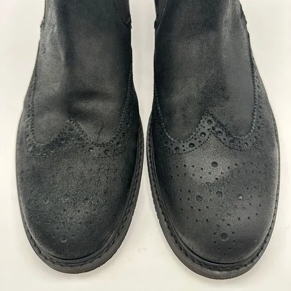 Kenneth Cole Two 2 Tango Black Leather Ankle Boots NEW IN BOX - size Men’s US12