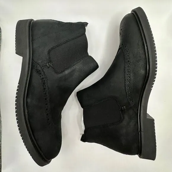 Kenneth Cole Two 2 Tango Black Leather Ankle Boots NEW IN BOX - size Men’s US12