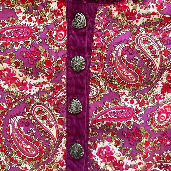 Kenzo kids purple paisley dress