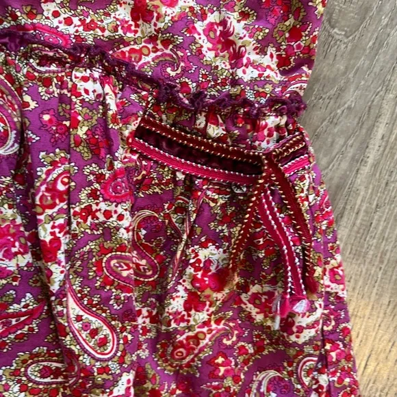 Kenzo kids purple paisley dress