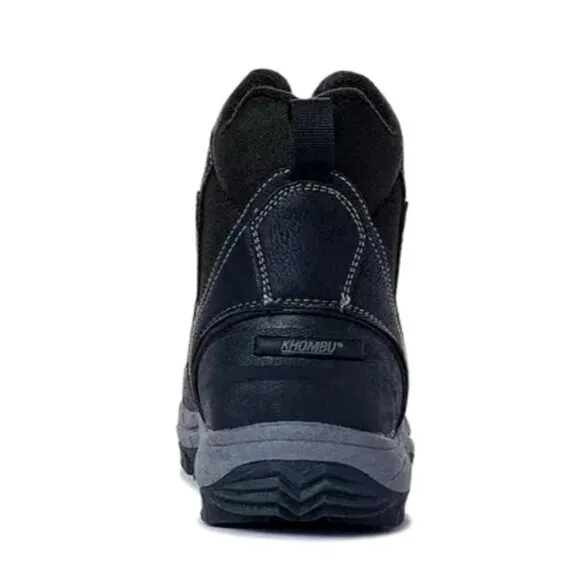 KHOMBU Boots Men's 10 Mason Outdoor Waterproof Rugged Slip-on Zipper Front Shoes