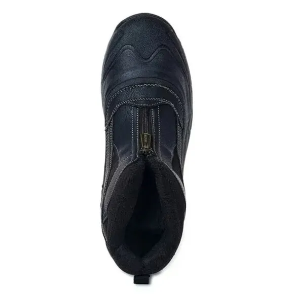 KHOMBU Boots Men's 10 Mason Outdoor Waterproof Rugged Slip-on Zipper Front Shoes