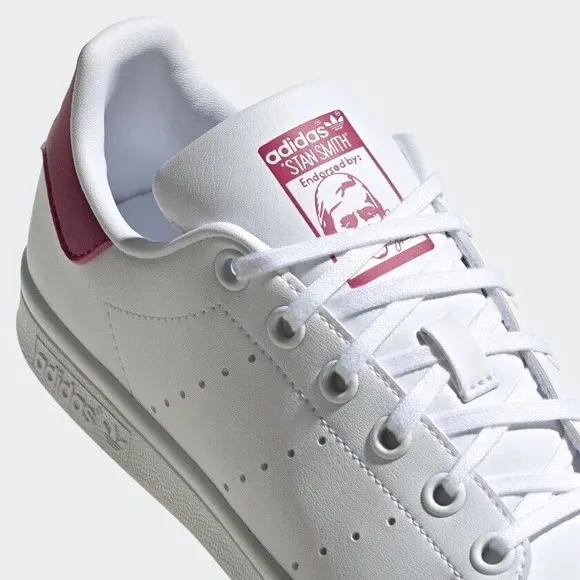KID'S Adidas Originals Stan Smith J White Bold Pink FX7522