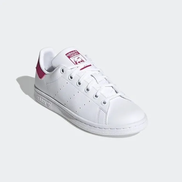 KID'S Adidas Originals Stan Smith J White Bold Pink FX7522